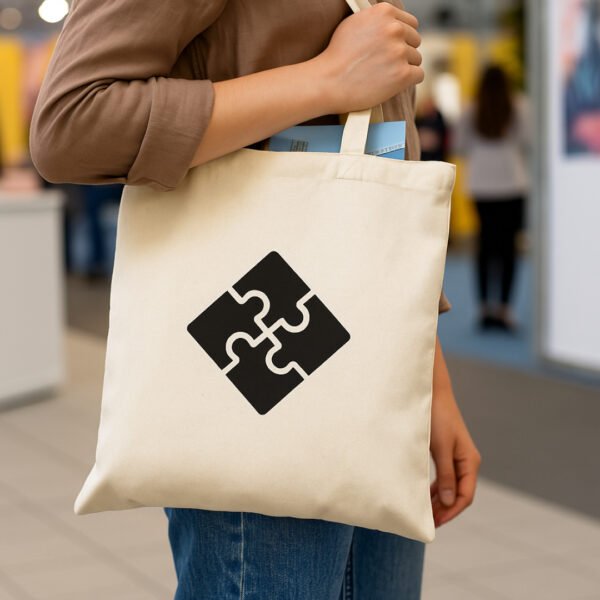 Torba bawełniana 38×42 cm, długie uszy, cienki materiał - obrazek 4