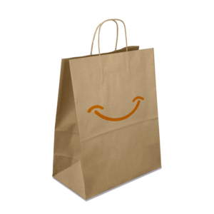 Torba papierowa brązowa 32x17x39 - skręcany uchwyt, 90 g