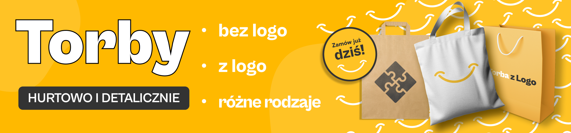 Torby z logo hurtowo i detalicznie